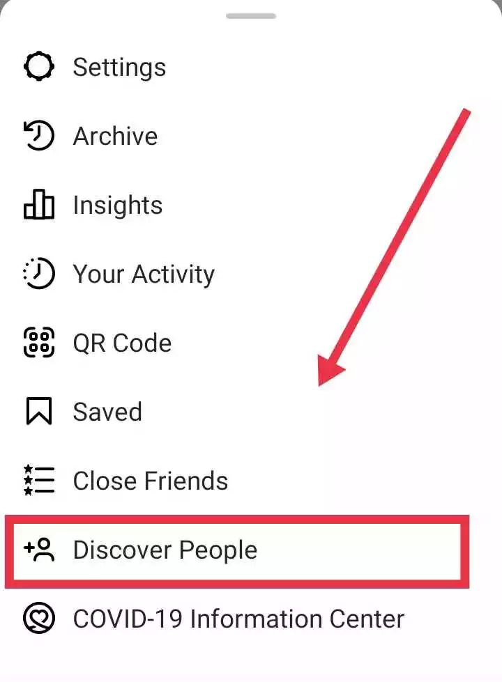 discover people contacts showing