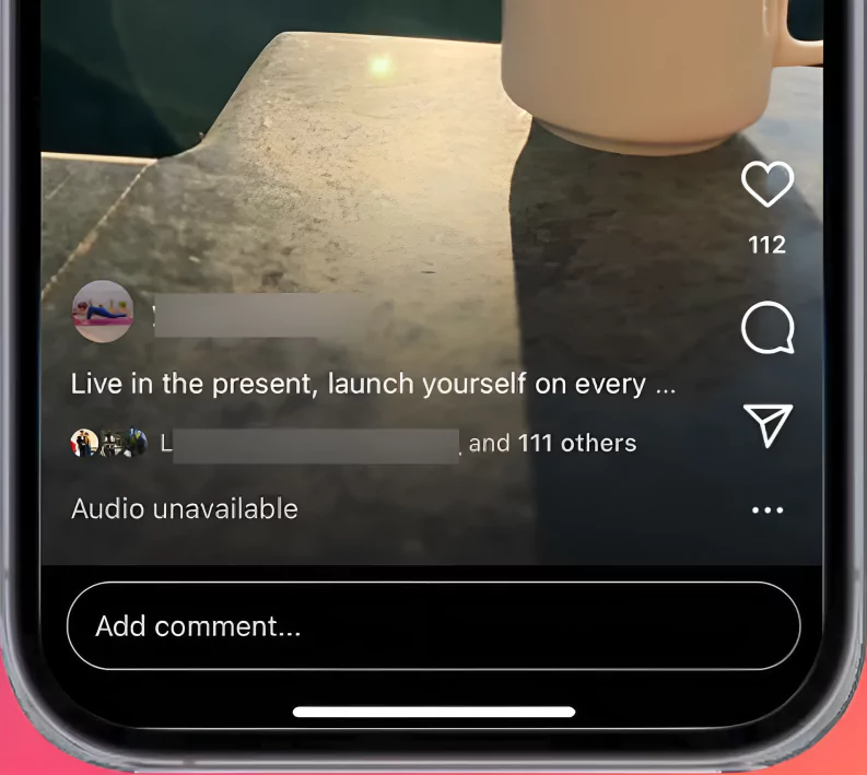 audio unavailable on instagram screenshot
